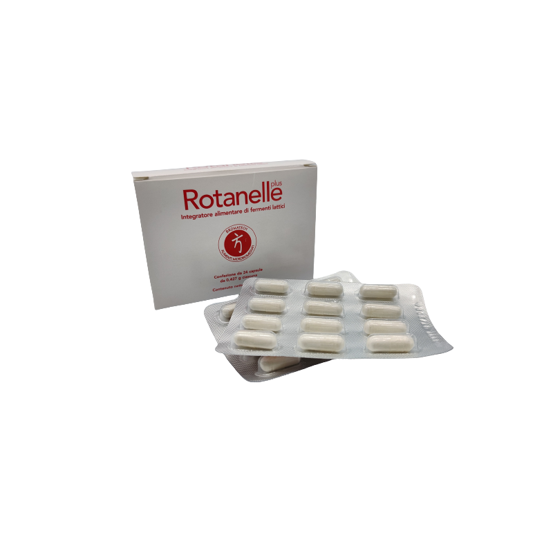 Rotanelle Plus Integratore Fermenti Lattici Formato Convenienza 24 Capsule