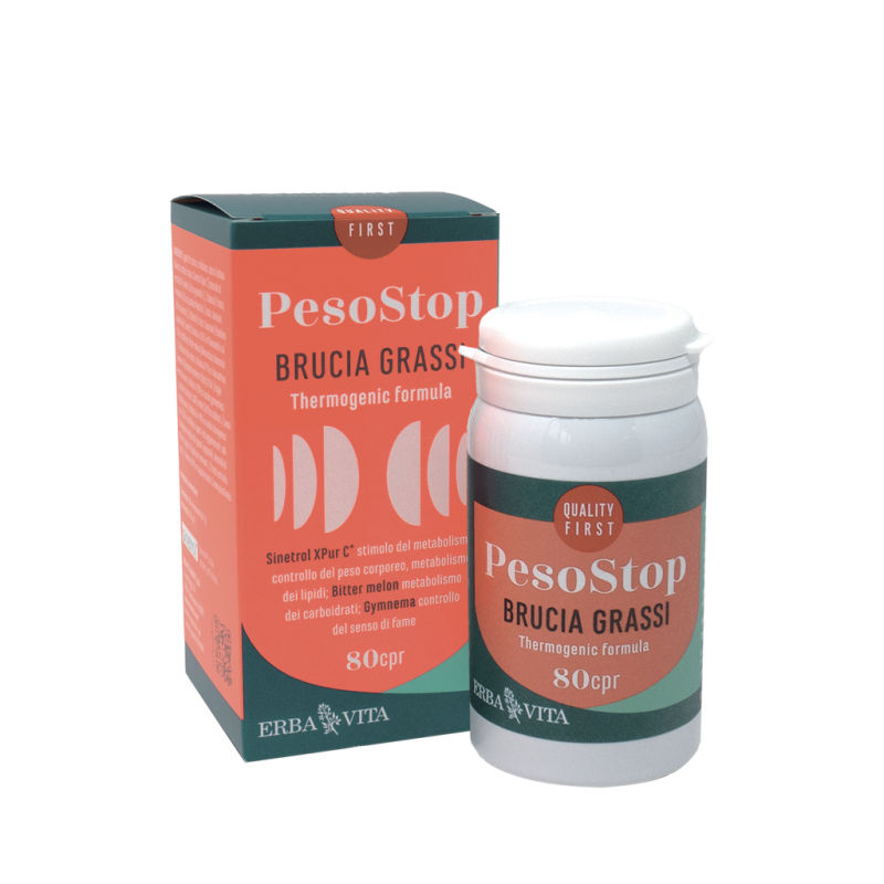 Erba Vita PesoStop Brucia Grassi Integratore per Controllo del Peso 80 Compresse Erba Vita PesoStop Brucia Grassi Integratore per Controllo del Peso 80 Compresse