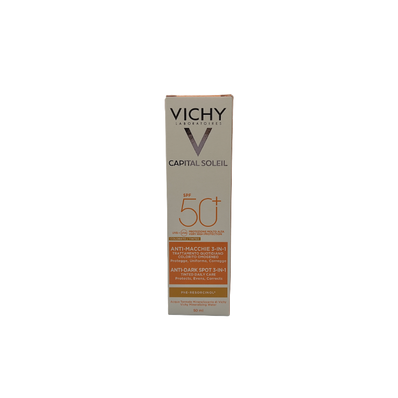 Vichy Ideal Soleil Crema Anti-Macchie Colorato Protezione 50+ 50ml