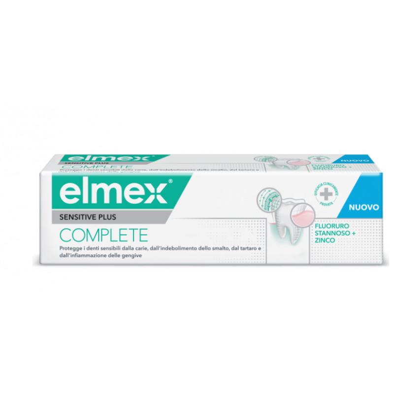 Elmex Sensitive Plus Complete Dentifricio Tartaro Gengive Infiammate 75ml