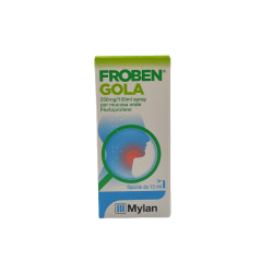 Froben Gola Nebulizzatore Spray 0.25% 15 ml per Mal di Gola