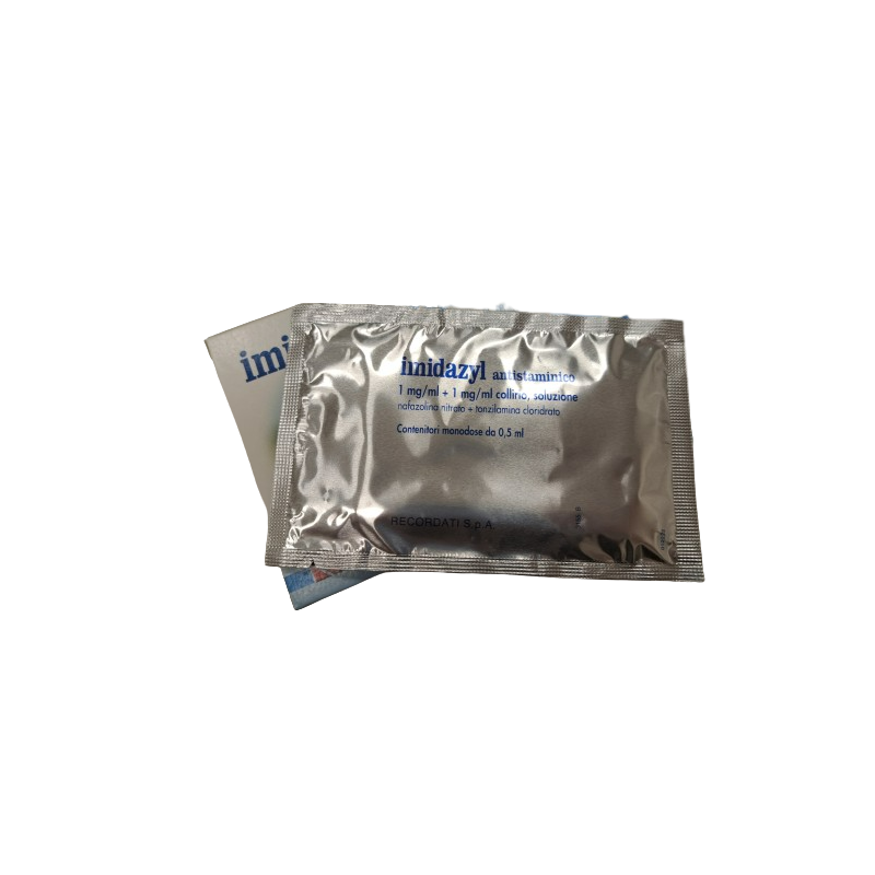 Imidazyl Antistaminico Collirio Monodose 10 Flaconcini 0,5 ml per Occhi Irritati ed Allergie
