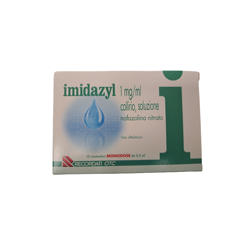 Imidazyl Collirio Monodose 10 Flaconcini Monodose 1 mg/ml per Occhi Irritati ed Arrossati