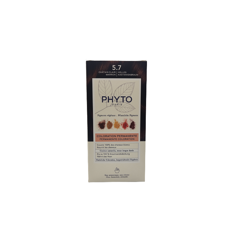 PhytoColor Tinta Capelli Color Kit 5,7 Castano Chiaro Tabacco 1 Confezione