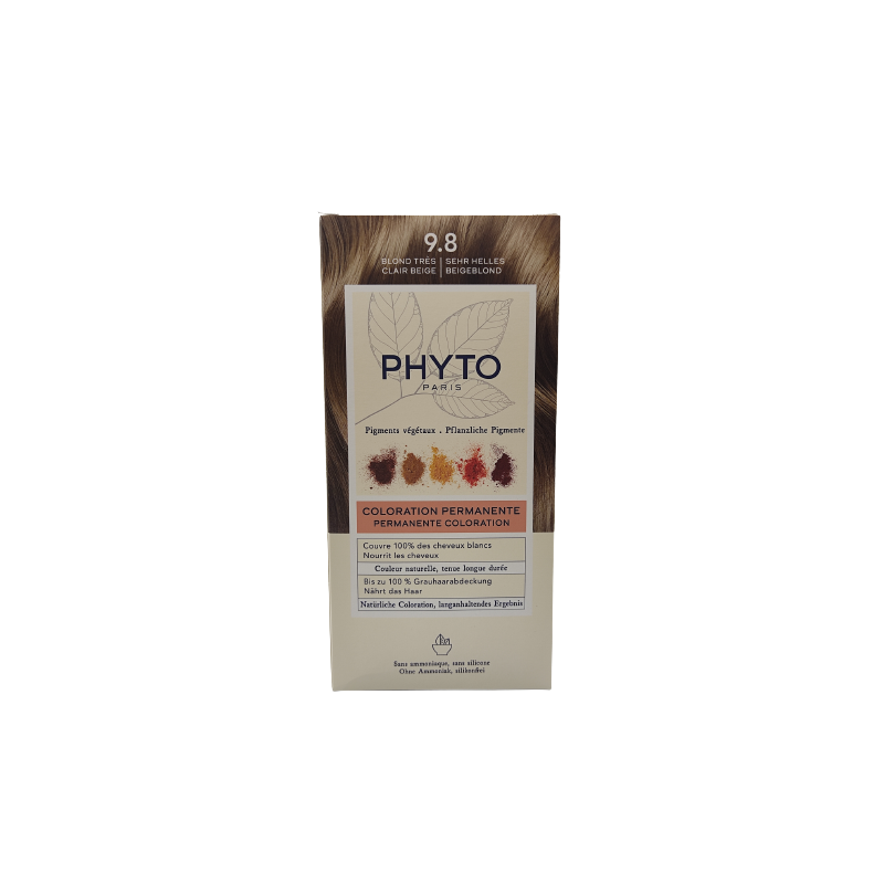 PhytoColor Tinta Capelli Color Kit 9,8 Biondo Chiaro Cenere 1 Confezione