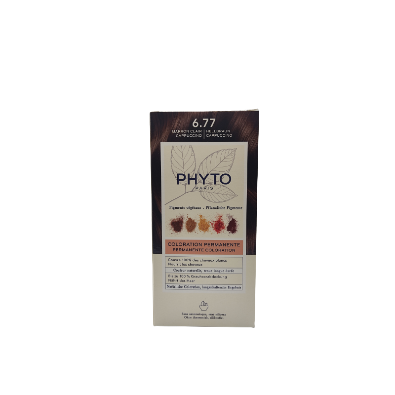 PhytoColor Tinta Capelli Color Kit 6,77 Marrone Chiaro Cappuccino 1 Confezione