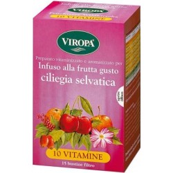 Viropa 10 Vitamine Ciliegina Integratore Energizzante 15 Bustine