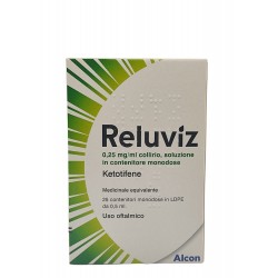 Reluviz 0.25mg/ml Collirio Monodose per Allergia Occhi 25 Flaconcini