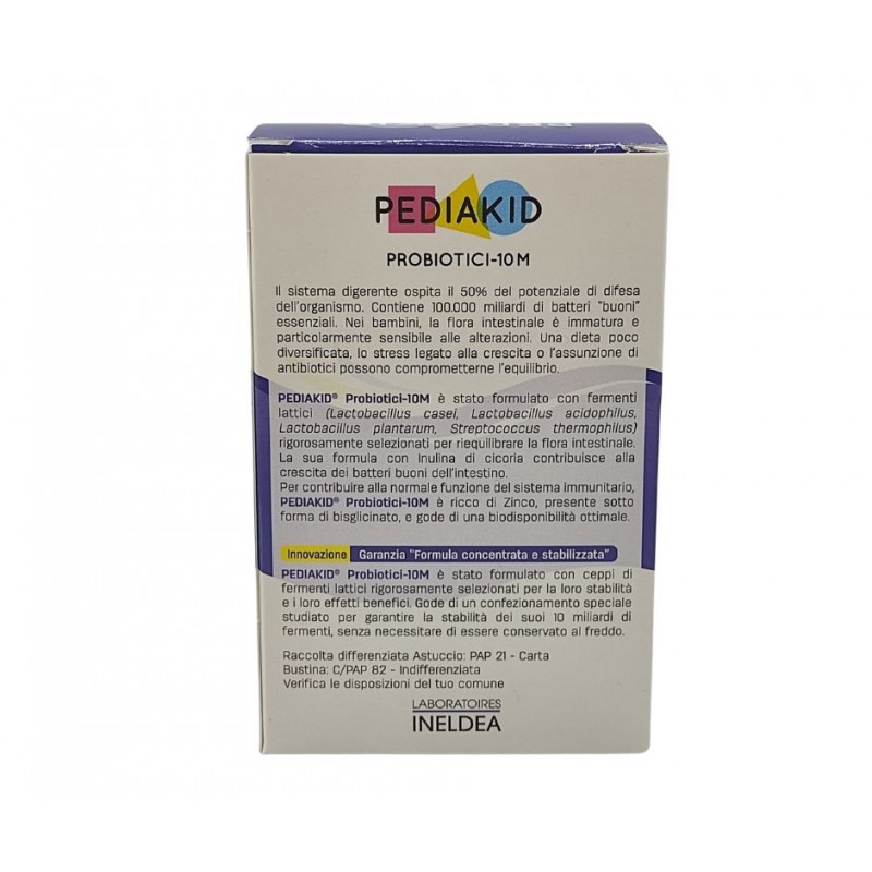 Pediakid Probiotici 10M Integratori Fermenti Lattici 10 Bustine Pediakid Probiotici 10M Integratori Fermenti Lattici 10 Bustine