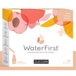 Zuccari WaterFirst Pesca Mango e Zenzero Aromatizzatore per Acqua da Bere 12 Stick