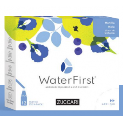 Zuccari WaterFirst Mirtillo Mela Fiori Clitoria Aromatizzatore per Acqua da Bere 12 Stick