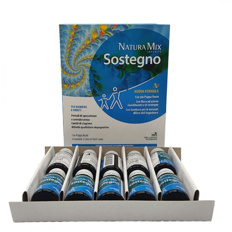 Aboca Natura Mix Advanced Sostegno Confezione Omaggio 10 Flaconcini + 10 Flaconcini