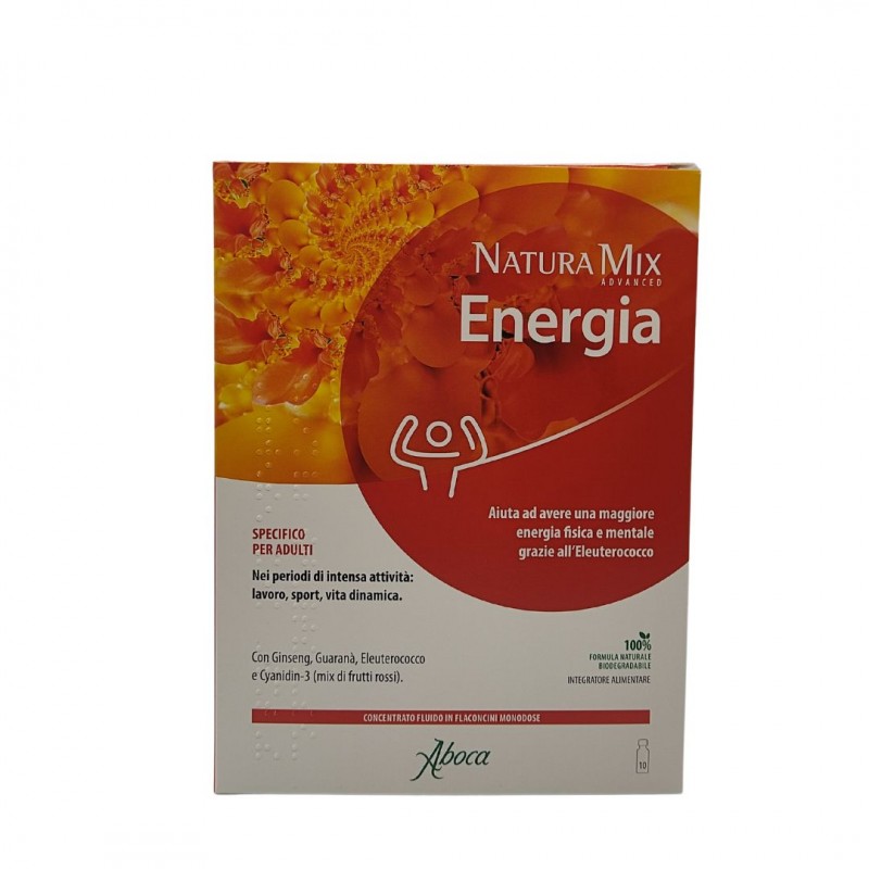 Aboca Natura Mix Advanced Energia 10 Flaconcini Energizzanti