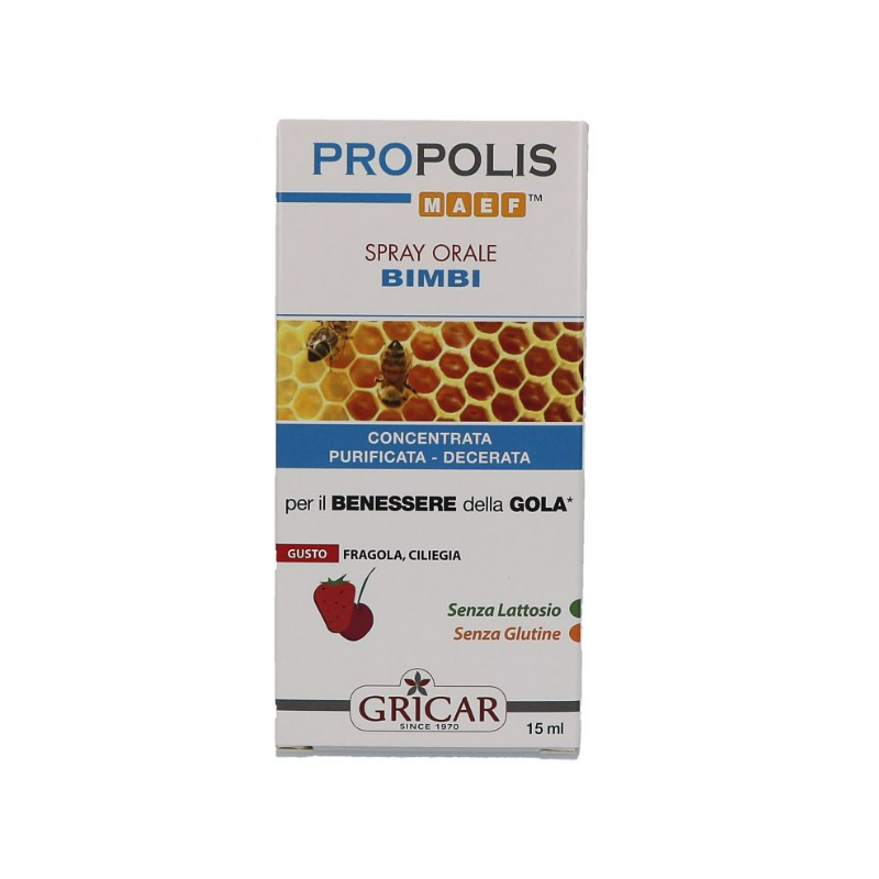 Gricar Chemical Propoli Spray Orale Bimbi 15ml Gricar Chemical Propoli Spray Orale Bimbi 15ml