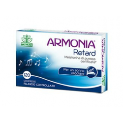 Armonia Retard Rilascio Controllato 1 mg Melatonina 120 Compresse Utile per Mantenere il Sonno