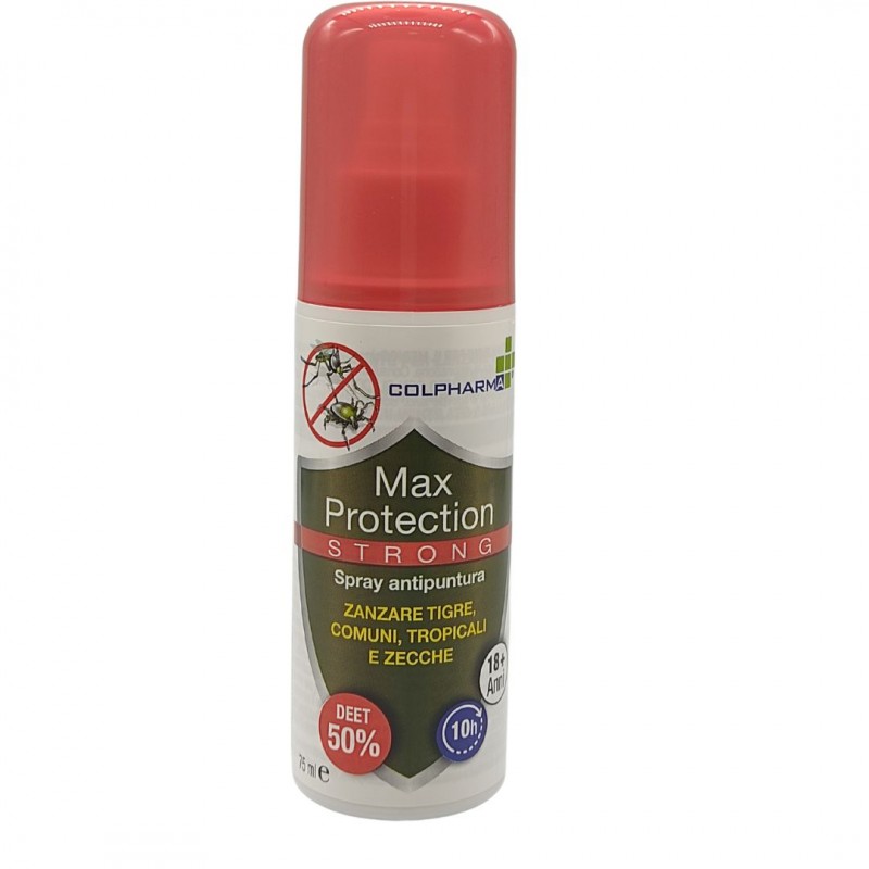 Colpharma Max Protection Strong Spray Forte Antipuntura Repellente 75ml -  TuttoFarma