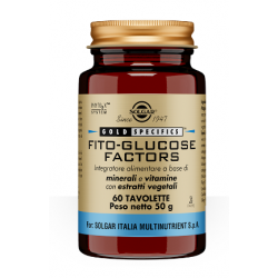 Solgar Fito Glucose Factors Integratore per Glicemia 60 Tavolette Solgar Fito Glucose Factors Integratore per Glicemia 60 Tavolette