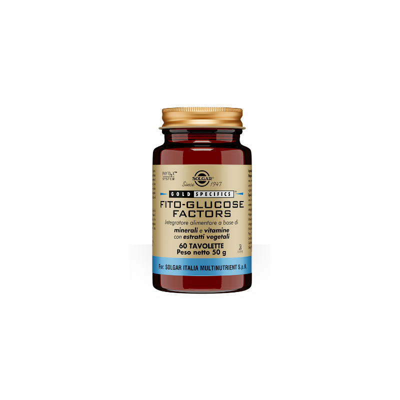 Solgar Fito Glucose Factors Integratore per Glicemia 60 Tavolette