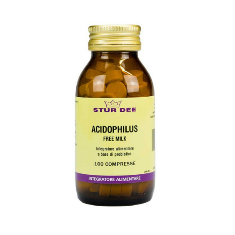 Aessere Stur Dee Acidophilus Integratore per Benessere Intestinale 100 Tavolette
