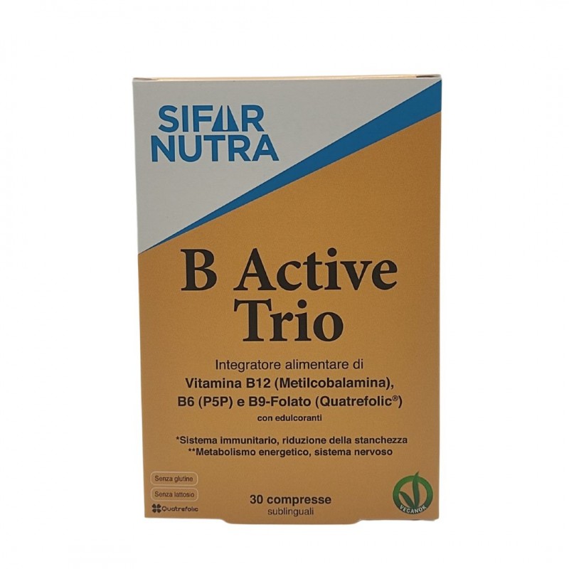 Sifar Nutra B Active Trio Integratore Energia Fisica e Mentale 30 Compresse Sublinguali
