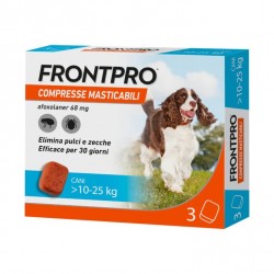 Frontpro Frontline Compresse 68mg per Pulci e Zecche Cani 10-25kg 3 Compresse