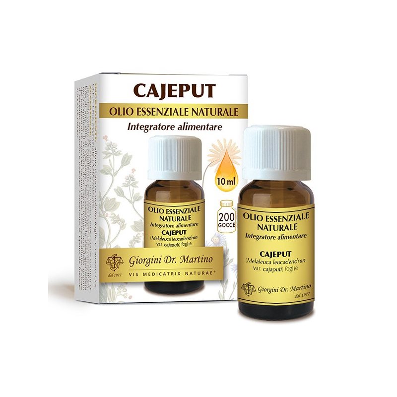 Dr Giorgini Cajeput Olio Essenziale Naturale per Pelle 10ml Dr Giorgini Cajeput Olio Essenziale Naturale per Pelle 10ml