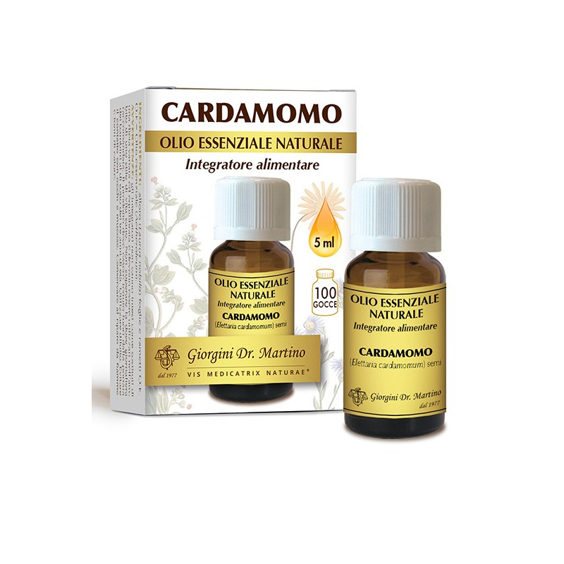 Dr Giorgini Cardamomo Olio Essenziale Naturale per Intestino 5ml Dr Giorgini Cardamomo Olio Essenziale Naturale per Intestino 5ml