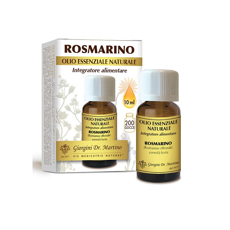Dr Giorgini Rosmarino Olio Essenziale Naturale per Vie Respiratorie 10ml Dr Giorgini Rosmarino Olio Essenziale Naturale per Vie Respiratorie 10ml