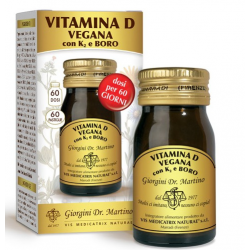 confezione di Dr Giorgini Vitamina D Vegana Con K2 E Boro Integratore per Ossa 60 Pastiglie confezione di Dr Giorgini Vitamina D Vegana Con K2 E Boro Integratore per Ossa 60 Pastiglie