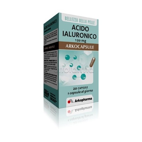 Arkocapsule Acido Ialuronico Integratore per la Pelle 20 Capsule Arkocapsule Acido Ialuronico Integratore per la Pelle 20 Capsule