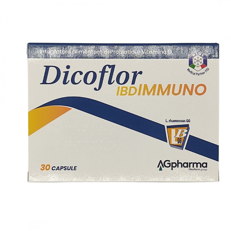 Dicoflor IBD Immuno Integratore Probiotici Fermenti Lattici 30 Capsule