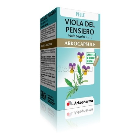 Arkocapsule Viola del Pensiero Integratore per Pelle e Depurazione 45 Capsule Arkocapsule Viola del Pensiero Integratore per Pelle e Depurazione 45 Capsule