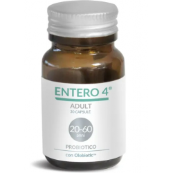 Entero 4 Adult 20-60 Anni Integratore per Digestione 30 Capsule Entero 4 Adult 20-60 Anni Integratore per Digestione 30 Capsule