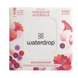 Waterdrop Microdrink Relax Ibisco e Acerola Aroma per Acqua 12 Cubetti