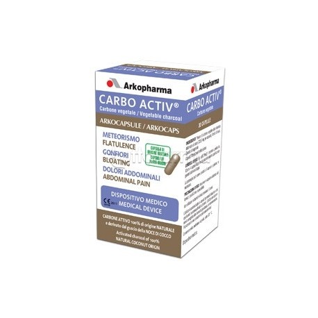 Arkocapsule Carboactiv per Gonfiore e Gas Intestinali 30 Capsule Arkocapsule Carboactiv per Gonfiore e Gas Intestinali 30 Capsule