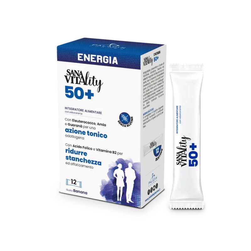 confezione di Sanavitality Energia 50+ Integratore per Stanchezza 12 Stick confezione di Sanavitality Energia 50+ Integratore per Stanchezza 12 Stick