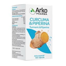 Arkocapsule Curcuma e Piperina Integratore per le Articolazioni 130 Capsule Arkocapsule Curcuma e Piperina Integratore per le Articolazioni 130 Capsule