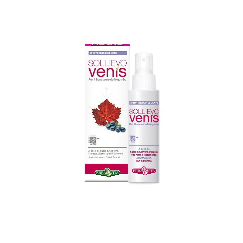 Erba Vita Sollievo Venis Spray Freddo per le Gambe Pesanti 100ml Erba Vita Sollievo Venis Spray Freddo per le Gambe Pesanti 100ml