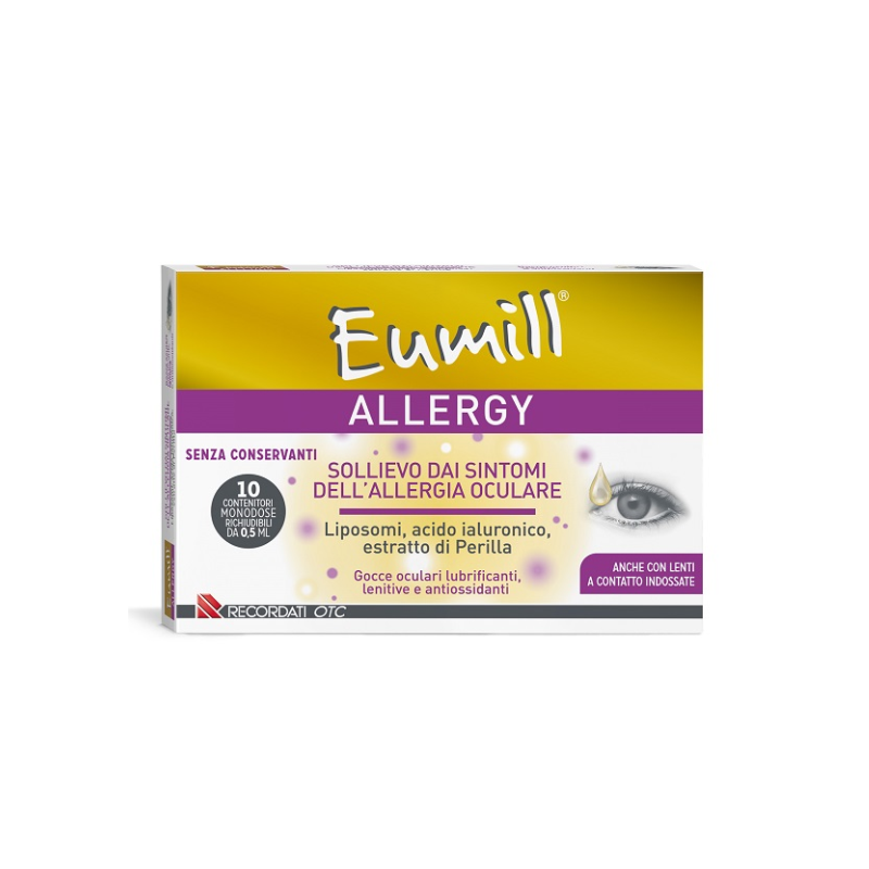 Eumill Allergy Collirio per Allergie Stagionali 10 Flaconcini