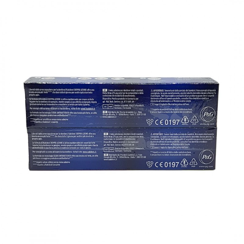 Kukident Plus Doppia Confezione Crema Adesiva per Dentiere 2x65g