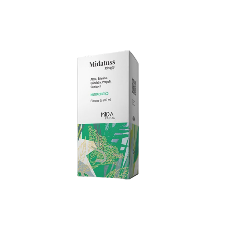 Midatuss Integratore per Gola e Vie Respiratorie 200ml Midatuss Integratore per Gola e Vie Respiratorie 200ml