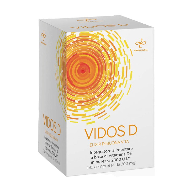 Vidos D Integratore per Vitamina D 180 Compresse