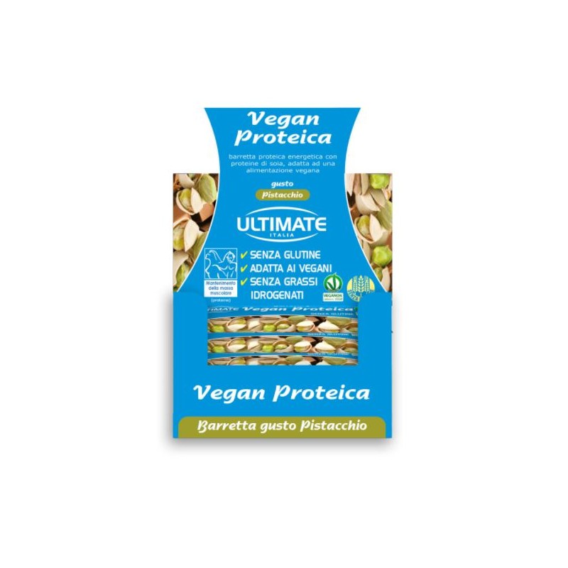 Ultimate Barretta Vegan Proteica al Pistacchio 24 Pezzi