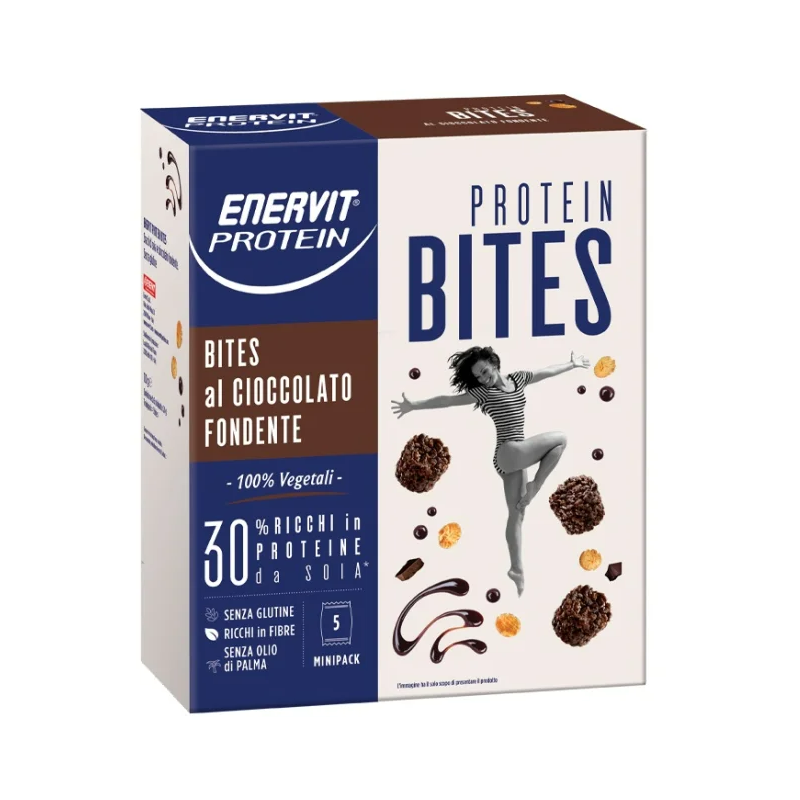 Enervit Protein Bites Fondente Vegetal Snack Vegetali 5 Minipack Enervit Protein Bites Fondente Vegetal Snack Vegetali 5 Minipack
