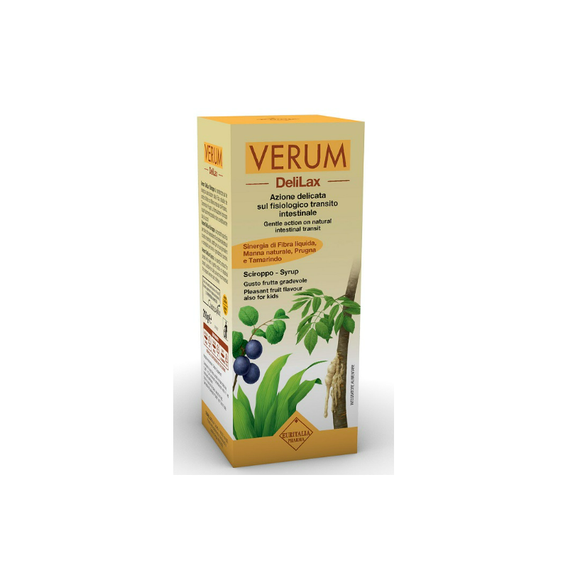 Verum Delilax Sciroppo Integratore Lassativo 216g Verum Delilax Sciroppo Integratore Lassativo 216g