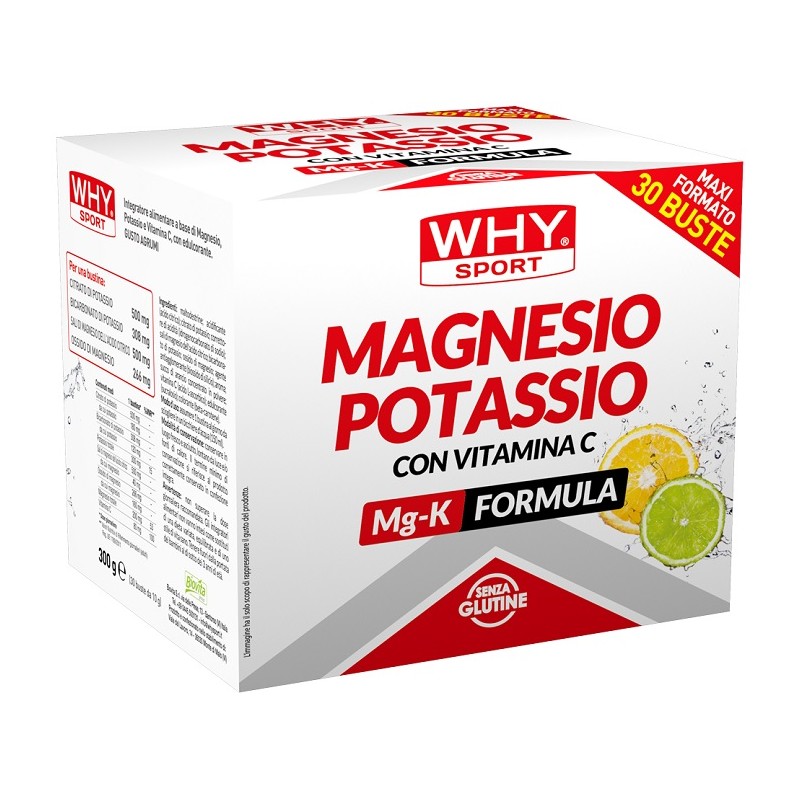 Why Sport Magnesio Potassio Integratore Energizzante 30 Buste Why Sport Magnesio Potassio Integratore Energizzante 30 Buste