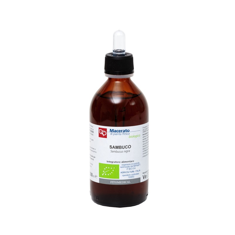 Fitomedical Sambuco Tintura Madre Bio per Vie Respiratorie 200ml