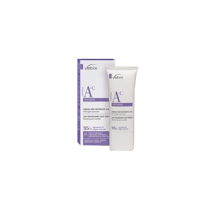 Vebix Phytamin Crema Viso A+C Nutriente Antirughe Riparatore 50ml Vebix Phytamin Crema Viso A+C Nutriente Antirughe Riparatore 50ml