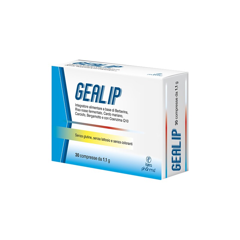 Scatola Gealip per Metabolismo Lipidi 30 Compresse Scatola Gealip per Metabolismo Lipidi 30 Compresse