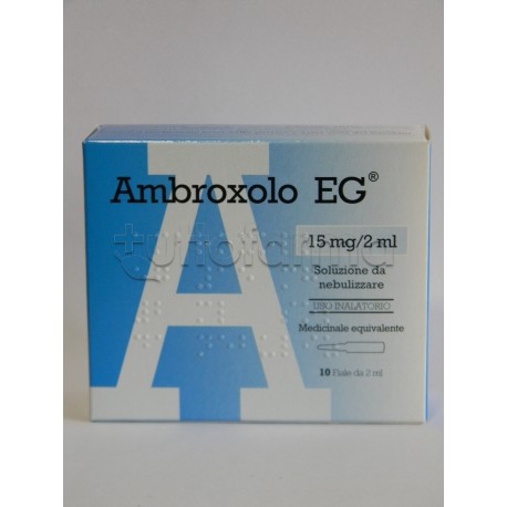 Ambroxolo EG Soluzione da Nebulizzare per Tosse e Catarro 10 Fiale 15 mg/2 ml